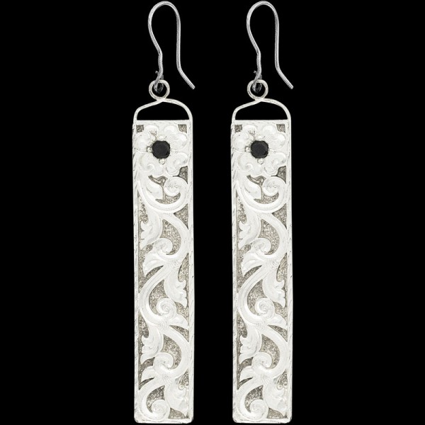Mountain Laurel Earrings, The Mountain Laurel Earrings are perfect for any celebration. Detailed with elegant hand-engraved scrolls. Crafted on a high-quality German Silver base. Cu